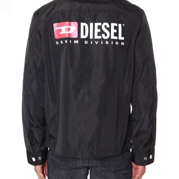 MENS DIESEL J-AKITO LOGO EMBROIDERED COACH JACKET SIZE M - Picture 15 of 16